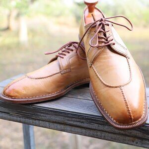 Sutor Mantellassi 9.5 US Tan Split-Toe Mens Dress Shoes